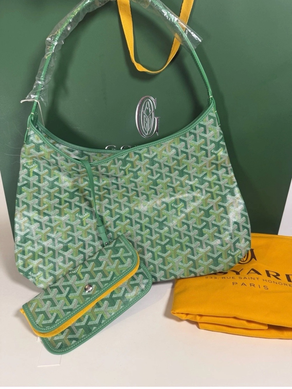 Goyard Green limited edition 2026 color boheme hobo bag NWT